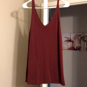 Maroon sweater tank